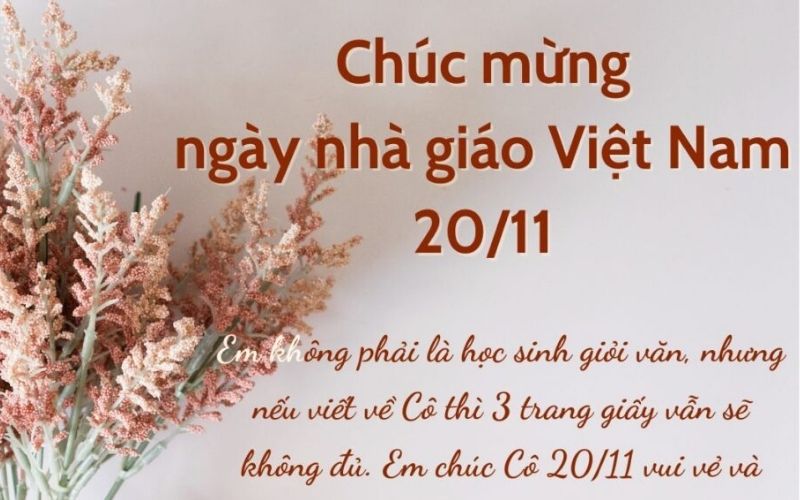 Bạn nên chọn lời chúc phù hợp với thầy của mình