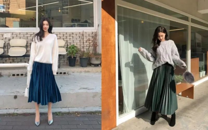 Áo len sweater oversized là một câu trả lời ấm cúng và thoải mái