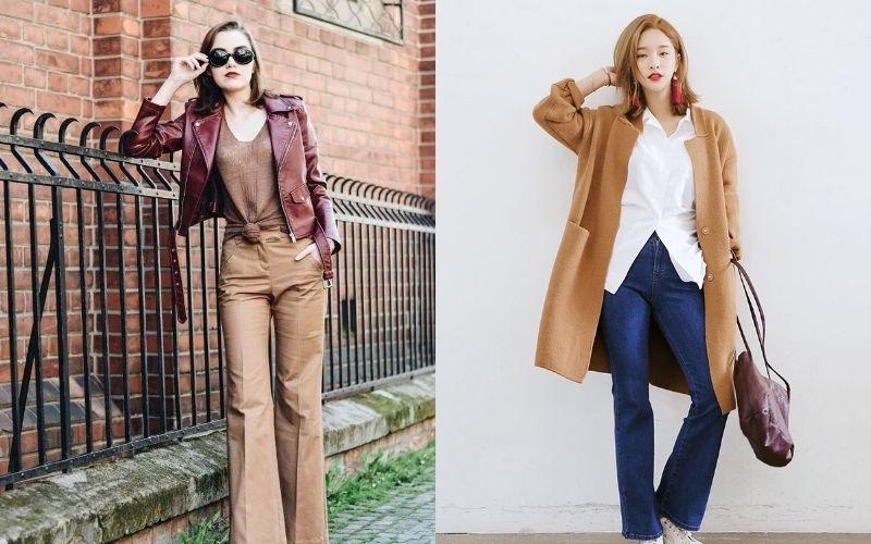 Áo khoác da dáng ngắn tạo ra một tổng thể nổi bật và thu hút