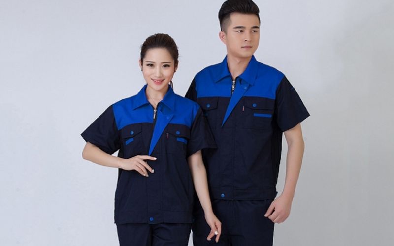 Đường cắt may sắc sảo để tạo nên một mẫu đồng phục bảo hộ lao động đẹp