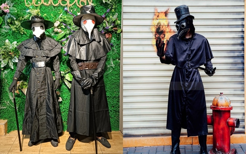 Bộ trang phục bác sĩ dịch hạch mang vẻ ngoài kinh dị đầy bí ẩn