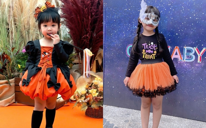 Bạn nên chọn váy halloween cho bé gái có độ dài vừa phải