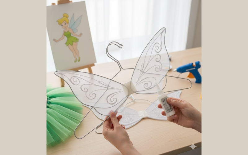 Bạn có thể làm đôi cánh tiên tuyệt đẹp từ những chiếc móc áo