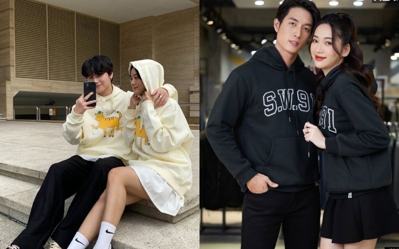 Hình in trên hai chiếc áo bạn có thể giống nhau thành một thông điệp