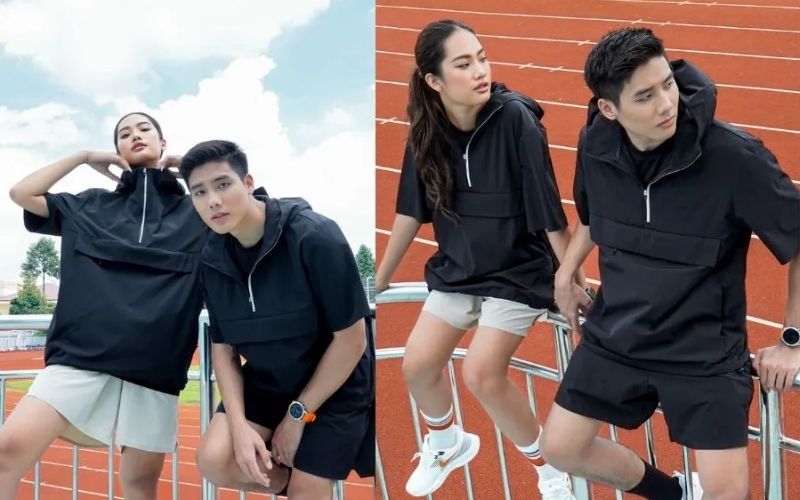 Bạn cũng có thể sử dụng áo hoodie tay ngắnn hư một chiếc áo khoác