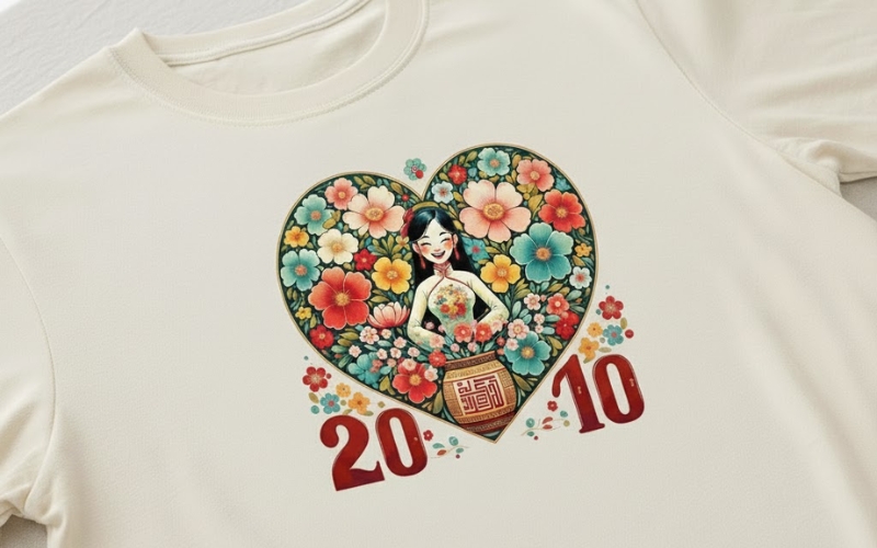 Áo thun được thiết kế riêng là món quà độc đáo dành cho chị em phụ nữ nhân ngày 20 10