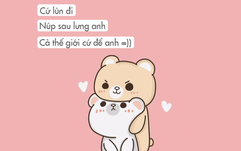 Câu chúc 20/10 cho ny mở đầu với sự hài hước và kết thúc bằng lời hứa chân thành