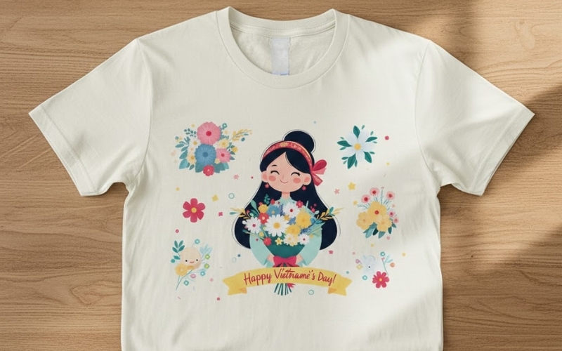 Áo thun được thiết kế riêng sẽ là món quà 20 10 vô cùng độc đáo