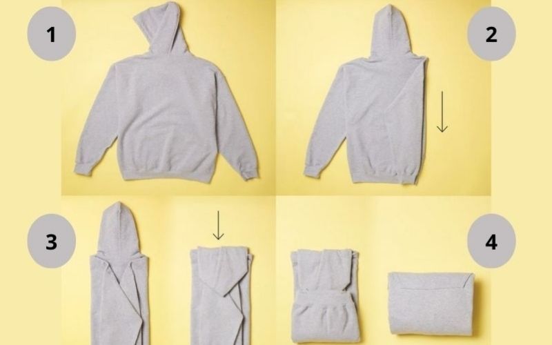 Đây là cách gấp áo hoodie đẹp và an toàn nhất