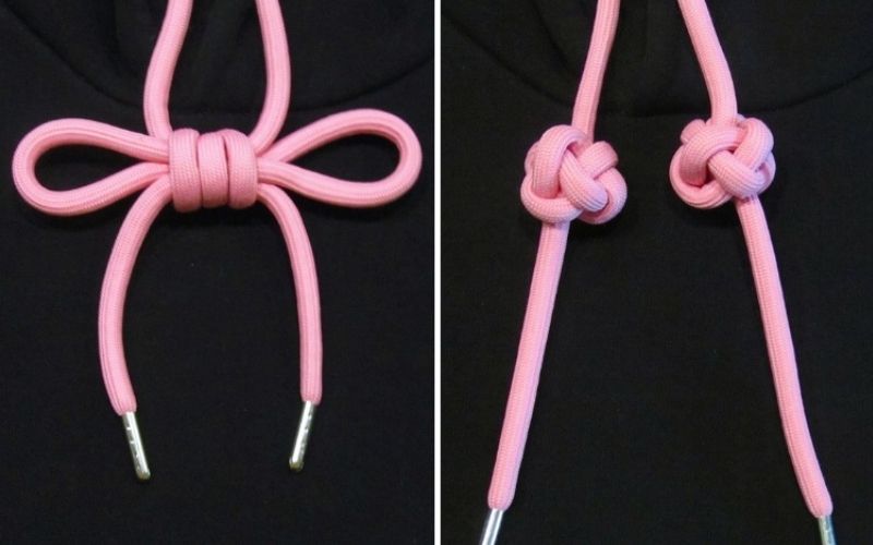 Đây là cách thắt nơ dây áo hoodie cực kỳ phổ biến