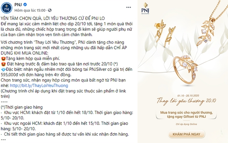 PNJ tạo ra chiến dịch cộng đồng ý nghĩa nhân ngày 20 10 Phụ nữ Việt Nam
