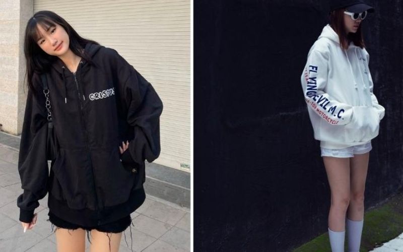 Bạn có thể phối cùng quần short jean để tạo điểm nhấn