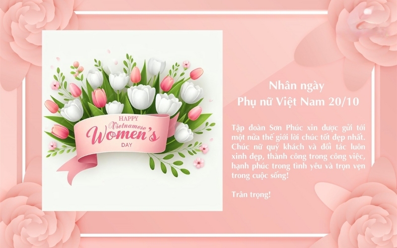 Mẫu status 20/10 chuyên nghiệp giúp doanh nghiệp tri ân khách hàng