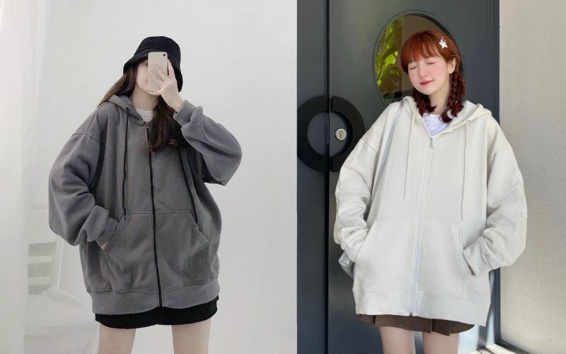 Chất liệu vải có định lượng cao giúp chiếc áo hoodie dày có độ đứng form tuyệt vời