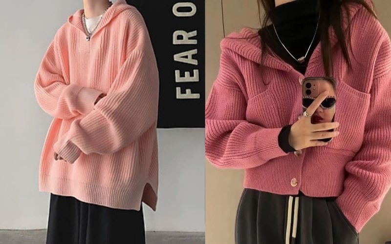Bạn có thể dễ dàng phối áo hoodie len với các trang phục smart-casual