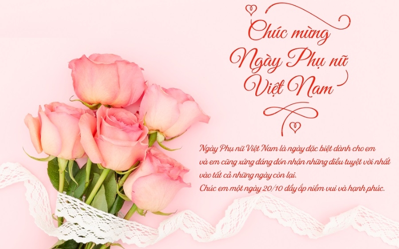 Hình chúc mừng 20 10 ngọt ngào cho người yêu