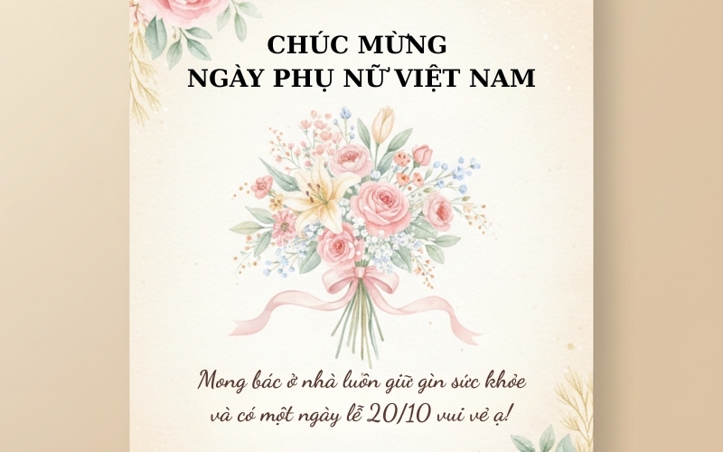 Lời chúc 20 10 thể hiện sự quan tâm chân thành dành cho mẹ người yêu