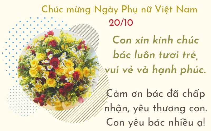 Lời chúc 20 10 cho mẹ người yêu khi mới ra mắt