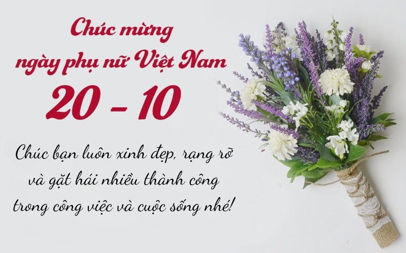 Lời chúc 20 10 cho bạn nữ thân lâu năm