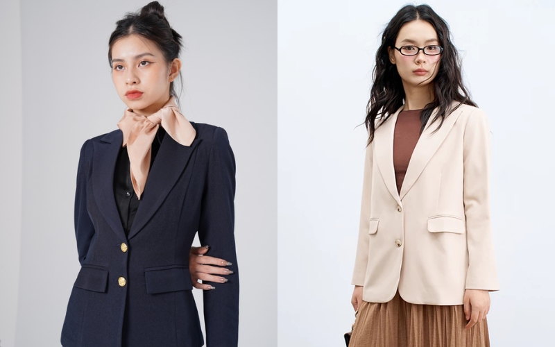 Vest 2 khuy là kiểu vest công sở nữ cổ điển mang lại vẻ ngoài chuyên nghiệp