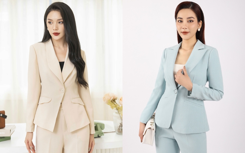 Vest công sở nữ có nhiều kiểu ve áo khác nhau