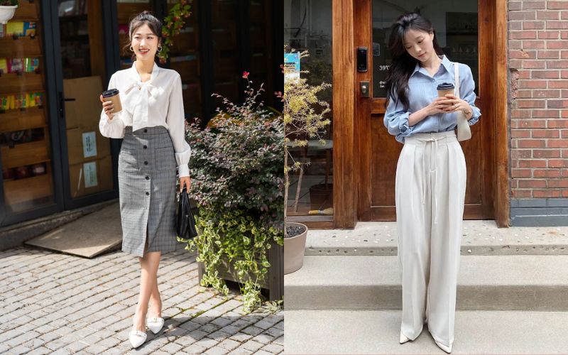 Bạn nên chọn mẫu quần áo công sở có sự hài hòa về màu sắc và kiểu dáng