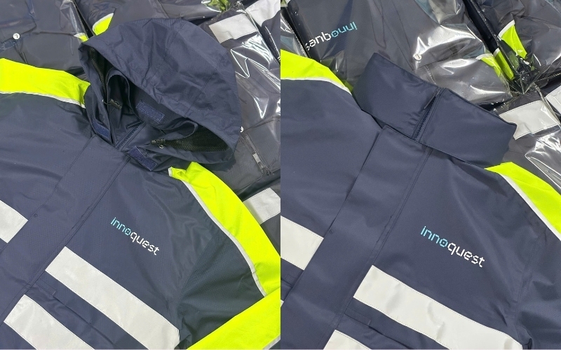 The short-sleeve polo offers comfort and mobility for staff