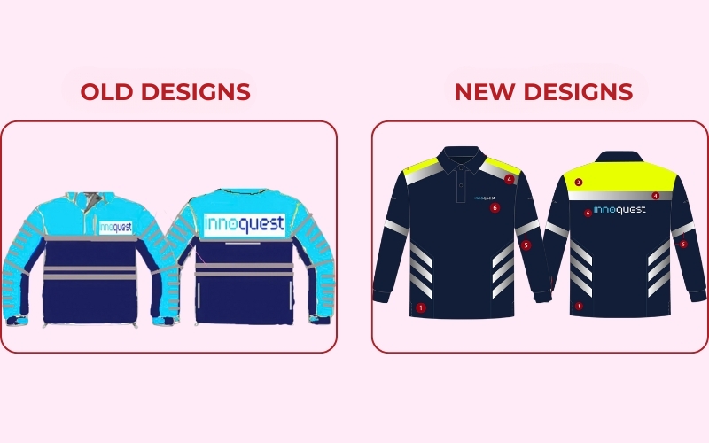 Nhat Khoa Uniform refined the Innoquest uniform design, combining aesthetics and practicality