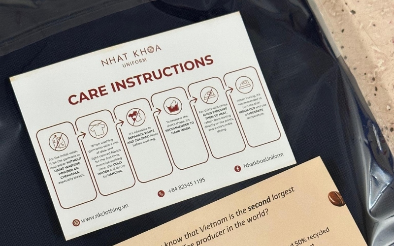 UAVS uniforms are carefully packaged before delivery