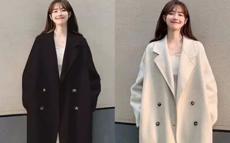 Those with a petite frame should choose a coat that ends at the knee.