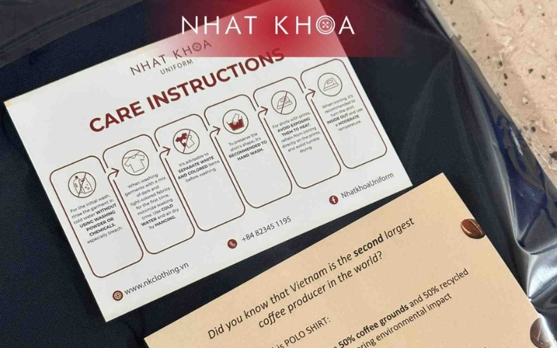 Uniforms must be clean and free from stains