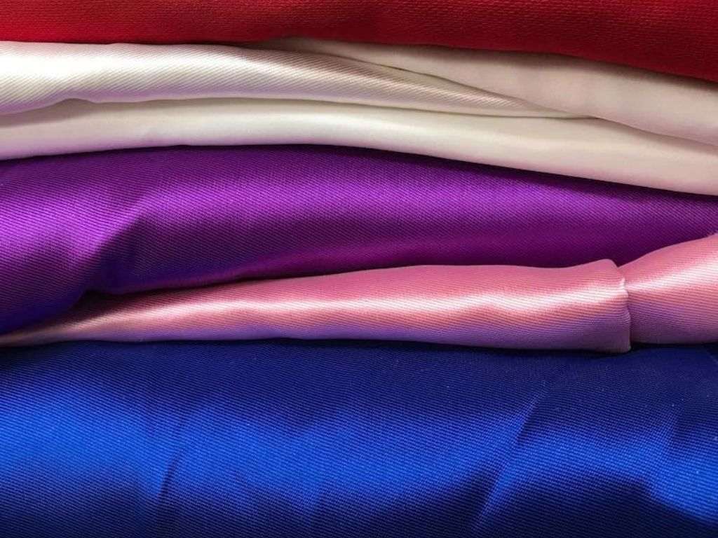 Taffeta stands out with its matte surface and sturdy structure.