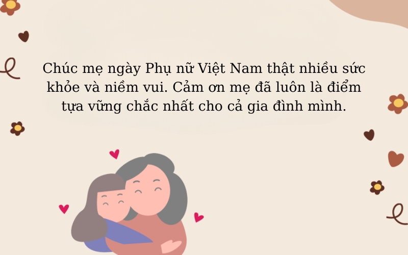 Lời chúc mừng 20.10 cho mẹ đầy ý nghĩa và cảm động
