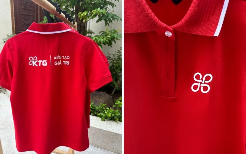 The red polo shirt radiates powerful energy and a sense of bold determination.