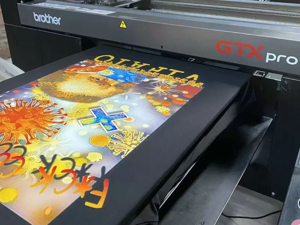 DTG printing is the top choice for multi-color image printing