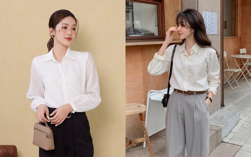 Lightweight shirts are currently a popular office fashion trend