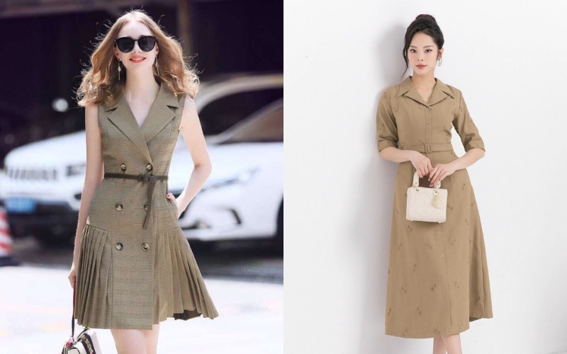 Các kiểu váy vest công sở được chị em yêu thích