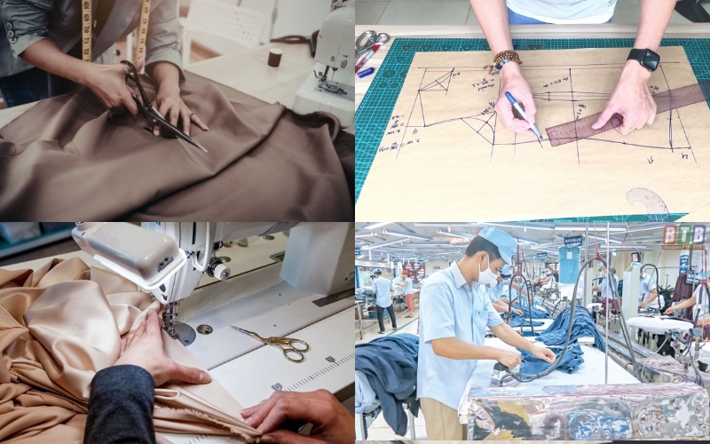 Các công việc chính của nghề may quần áo