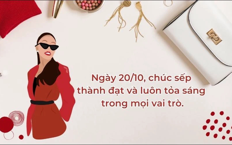 Lời chúc 20/10 cho sếp nữ chuyên nghiệp