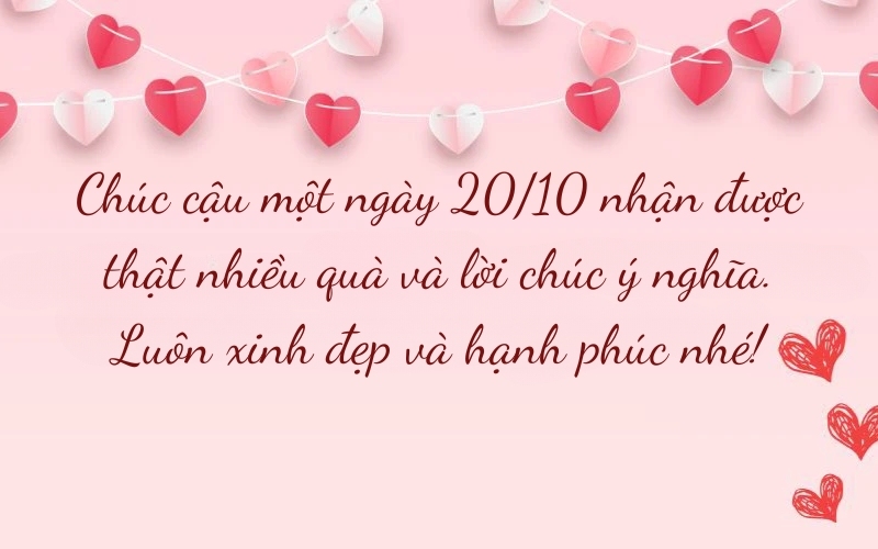 Lời chúc 20 10 cho crush tinh tế giúp ghi điểm tuyệt đối