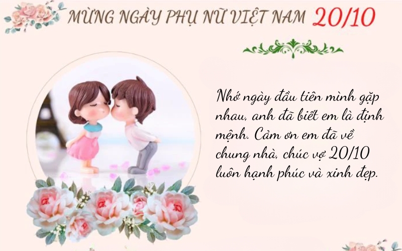 Lời chúc vợ 20 10 ngọt ngào và đầy ý nghĩa
