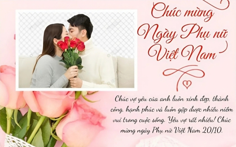 Một lời chúc vợ 20 10 hay cần xuất phát từ cảm xúc thật