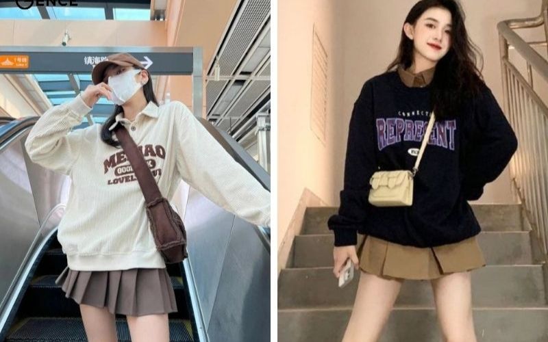 Bạn có thể chọn cách phối đồ với áo sweater theo phong cách đơn sắc