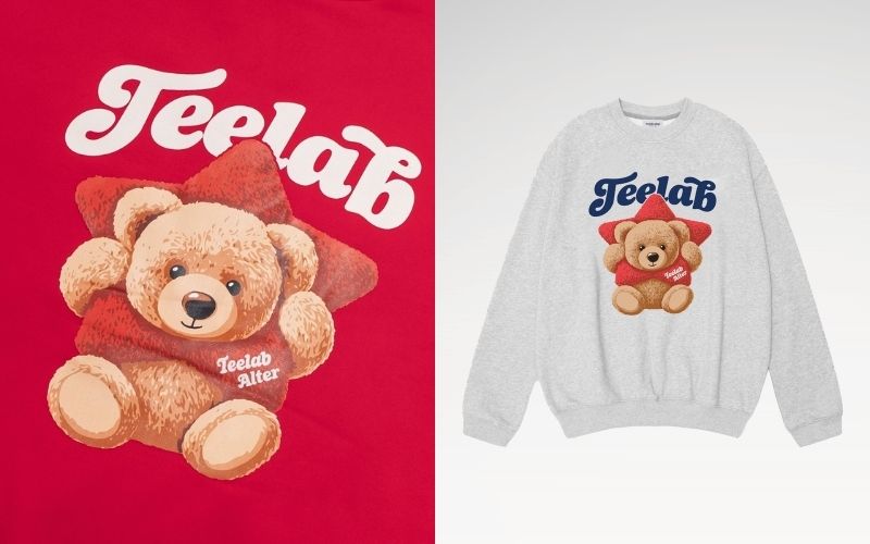 Một đẳng cấp cao hơn của dòng này là áo sweater gấu thêu