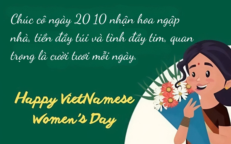 Lời chúc 20 10 cho cô hài hước, dí dỏm