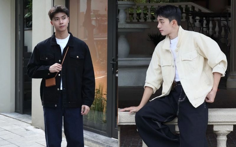 Bạn nên chọn các mẫu áo có chất liệu dày dặn, form cứng cáp như Kaki