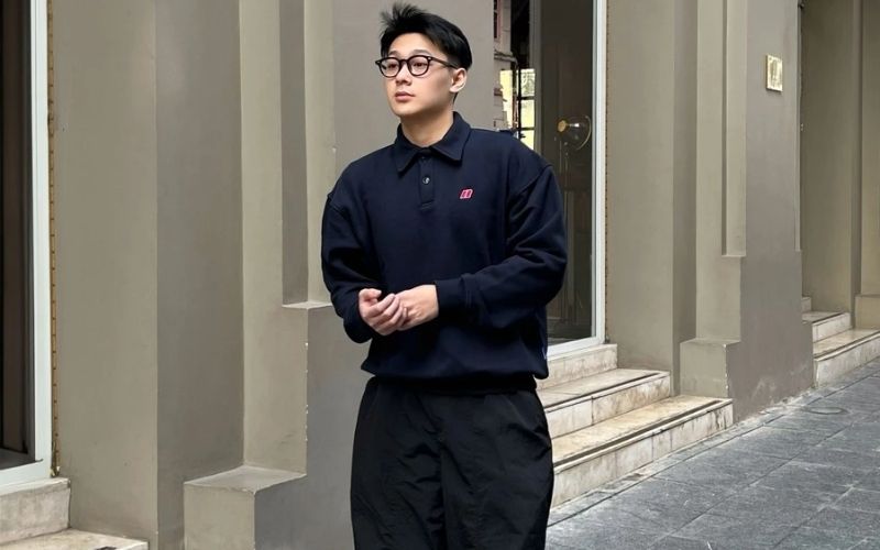 Chiếc áo thun sweater nam này mang lại vẻ ngoài nổi bật