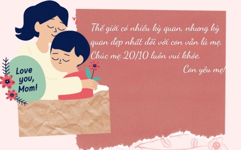 Cap chúc mừng 20 10 cho mẹ hay, ý nghĩa