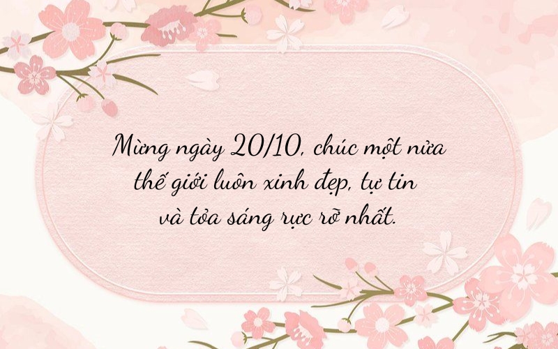 Lời chúc bạn nữ 20 10 ngắn gọn để đăng lên mạng xã hội