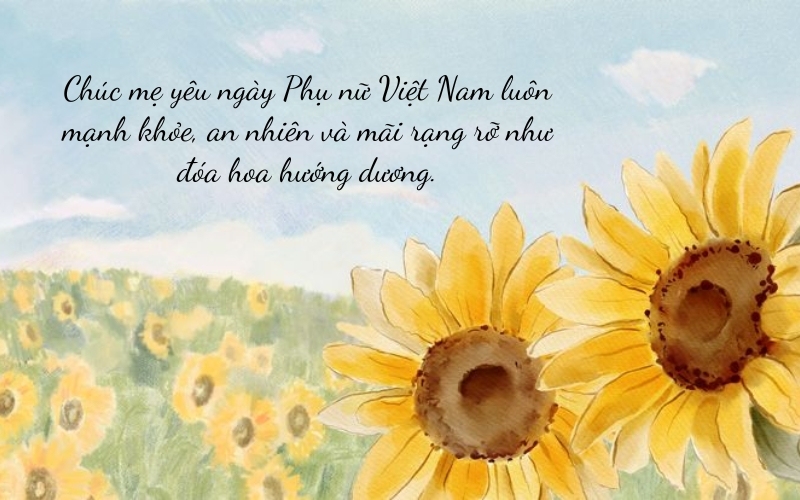 Lời chúc 20.10 đầy chân thành và ngọt ngào dành tặng mẹ